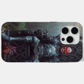 Étui iPhone 15 Pro Max d'horreur gothique (Verso (horizontal))