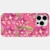 Étui iPhone 15 Pro Max 'Fleurissement Floral Rose (Verso (horizontal))