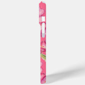Étui iPhone 15 Pro Max 'Fleurissement Floral Rose (Verso / Gauche)