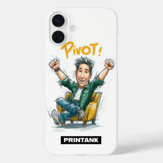 Étui iPhone 16/15 Pivot Cartoon|Cadeau pour Bélier (Verso)