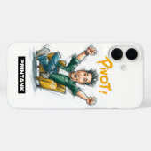Étui iPhone 16/15 Pivot Cartoon|Cadeau pour Bélier (Verso (horizontal))