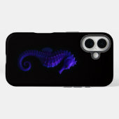 Étui iPhone 16 Case-Mate Black 4 Luxe, hippocampe (Verso (horizontal))