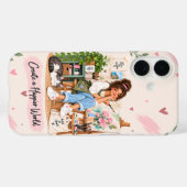 Étui iPhone 16 Create a Happier World Artiste (Verso (horizontal))