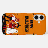 Étui iPhone 16 Halloween effrayant – Citrouille, F (Verso (horizontal))