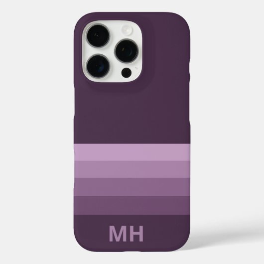 Étui iPhone 16 Pro Minimal rayures modernes (Verso)