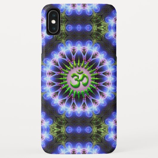 Étui iPhone 3 Guérison énergétique Vert OM (Dos)