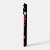 Étui iPhone 3D Liquide Or Teal Magenta (Côté gauche)