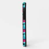 Étui iPhone 5 à motif gonflé Aqua Rose (Dos/Gauche)