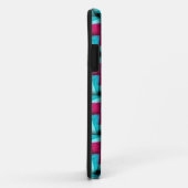 Étui iPhone 5 à motif gonflé Aqua Rose (Dos/Droite)