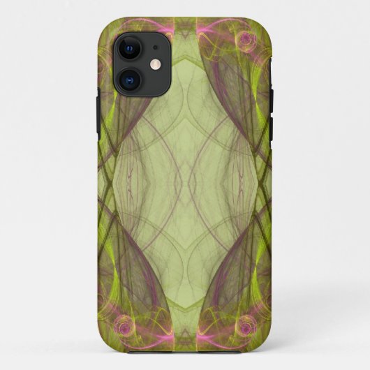 Étui iPhone 5 Case-Mate Barely There vert et rose (Dos)