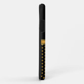 Étui iPhone 5 Case-Mate Or Noir Tache (Dos/Droite)