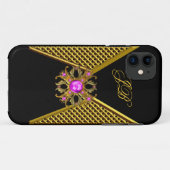 Étui iPhone 5 Case-Mate Rose Or Noir (Dos (Horizontal))