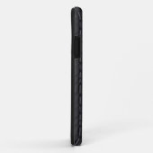 Étui iPhone 5 Gris Cuir Aspect (Dos/Droite)