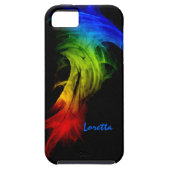 Étui iPhone 5 Le smartphone de Loretta couvre la caisse noire de (Dos)