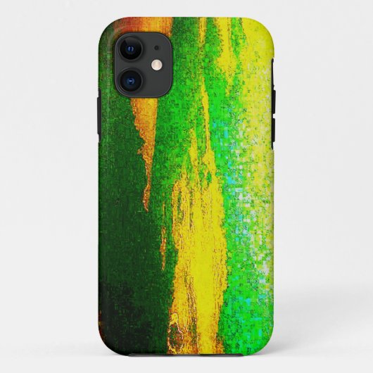 Étui iPhone 5 Rivière Vert Citron (Dos)