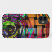 Étui iPhone 5 Tissu Psychédélique (Dos (Horizontal))