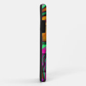 Étui iPhone 5 Tissu Psychédélique (Dos/Droite)