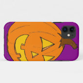 Étui iPhone 5 Violet Jack o' Lantern ID (Dos (Horizontal))