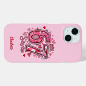 Étui iPhone 6 7 Six Seven Meme Tendance Filles Nom (Verso (horizontal))