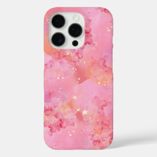 Étui iPhone à aquarelle rose - Galaxie pastel rêve