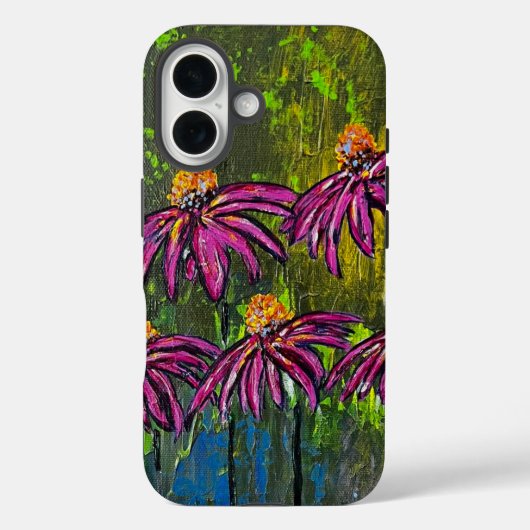 Étui iPhone à cônes fleurs (Verso)