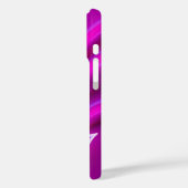 Étui iPhone à feuilles rose néon (Verso / Gauche)