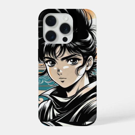 Étui iPhone à l'esthétique rétro anime (Verso)