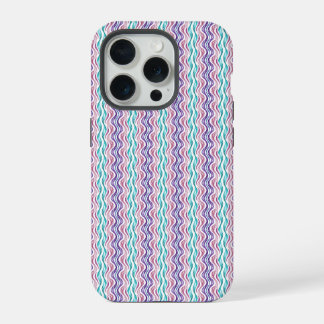 Étui iPhone à motif abstrait ondulé élégant