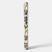 Étui iPhone à motif botanique d'herbier de lavande (Verso / Gauche)