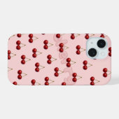 Étui iPhone à motif cerise (Verso Horizontal)