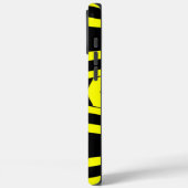 Étui iPhone à motif d'abeille géométrique (Verso / Gauche)