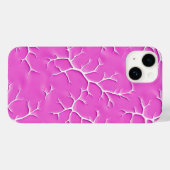 Étui iPhone à motif de branche rose (Verso (horizontal))