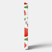 Étui iPhone à motif de feuille de fraise fraîche (Verso / Gauche)