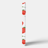 Étui iPhone à motif de feuille de fraise fraîche (Verso / Droite)