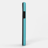 Étui iPhone à motif léopard turquoise Rétro Cadeau (Dos/Droite)