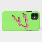 Étui Iphone à motif monogramme F dans les roses (Dos (Horizontal))