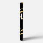 Étui iPhone à motif noir et or Art Déco (Verso / Droite)