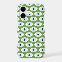 Étui iPhone à motif oculaire | Vert feuille