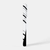 Étui iPhone à motif Zig Zag noir (Côté droit)