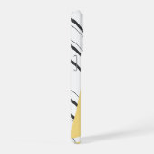 Étui iPhone à motif zigzag jaune (Côté droit)