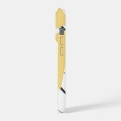 Étui iPhone à motif zigzag jaune (Côté gauche)