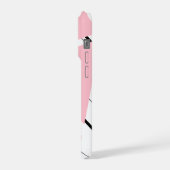 Étui iPhone à motif zigzag rose (Côté gauche)