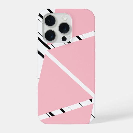 Étui iPhone à motif zigzag rose (Verso)