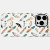 Étui iPhone à plumes amérindiennes (Verso (horizontal))
