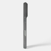 Étui iPhone à texture abstraite avec nom moderne (Verso / Droite)