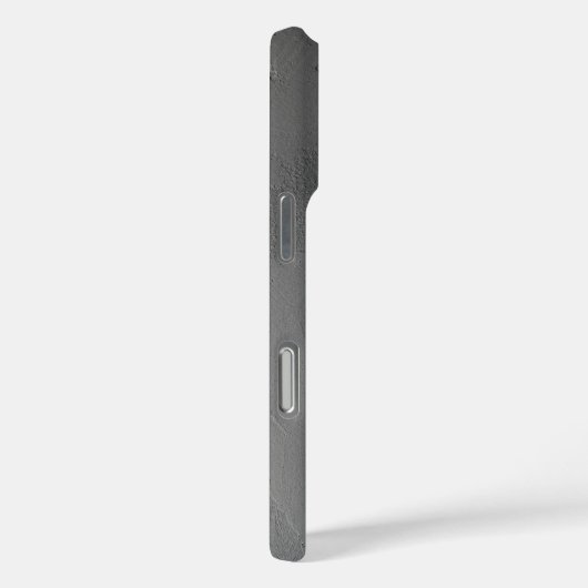 Étui iPhone à texture abstraite avec nom moderne (Verso / Droite)