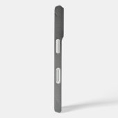 Étui iPhone à texture abstraite avec nom moderne (Verso / Droite)