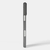Étui iPhone à texture abstraite avec nom moderne (Verso / Droite)