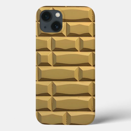 Étui iPhone à texture de brique kaki Look stylé (Verso)
