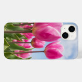 Étui iPhone à Tulipes Roses – Esthétique Florale d (Verso (horizontal))